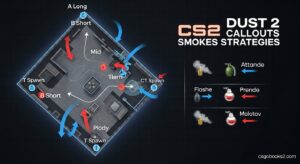 CS2 Dust 2 Callouts Smokes Strategies