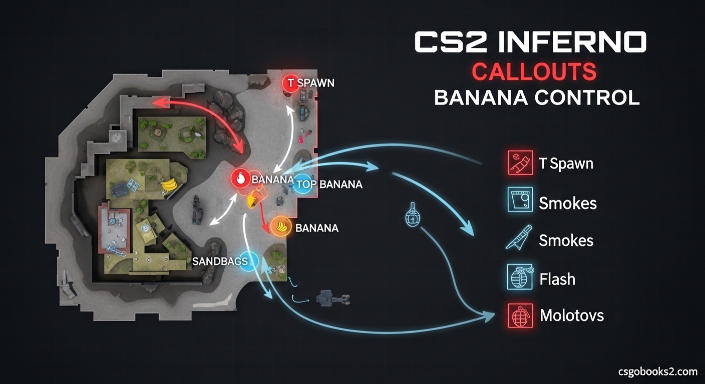 CS2 Inferno Callouts Banana Control