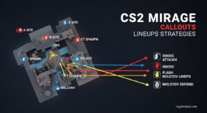 CS2 Mirage Callouts Lineups Strategies