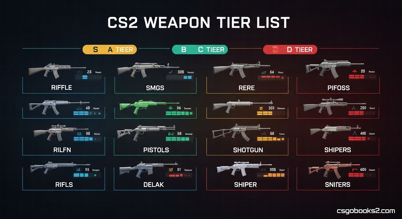 CS2 Weapon Tier List