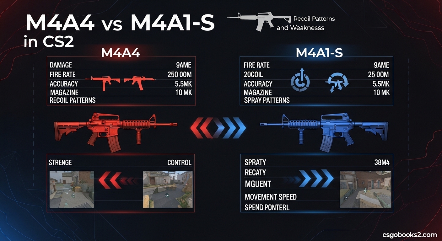 M4A4 vs M4A1-S in CS2