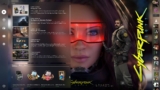 Фон Cyberpunk 2077 женщина в красных очках — для Panorama UI